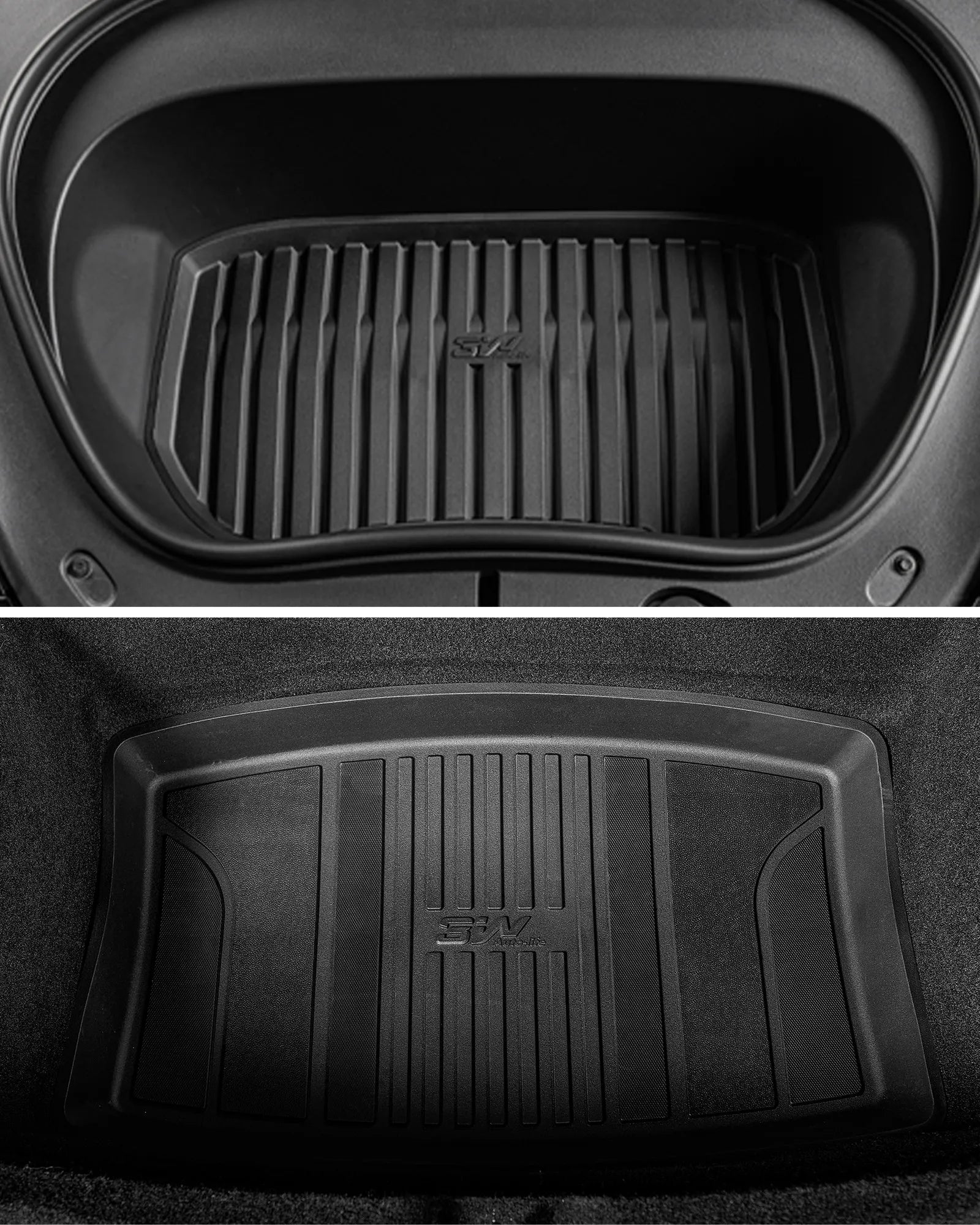 3W Tesla Model 3 2024-2026 Highland New Generation Custom Floor Mats / Trunk Mats TPE Material & All-Weather Protection - CA 3Wliners