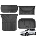 3W Floor Mats / Trunk Mat for Tesla Model Y Juniper 2025-2027 (Not Fit Model Y Standard Range) Thorex™ All Weather Protection