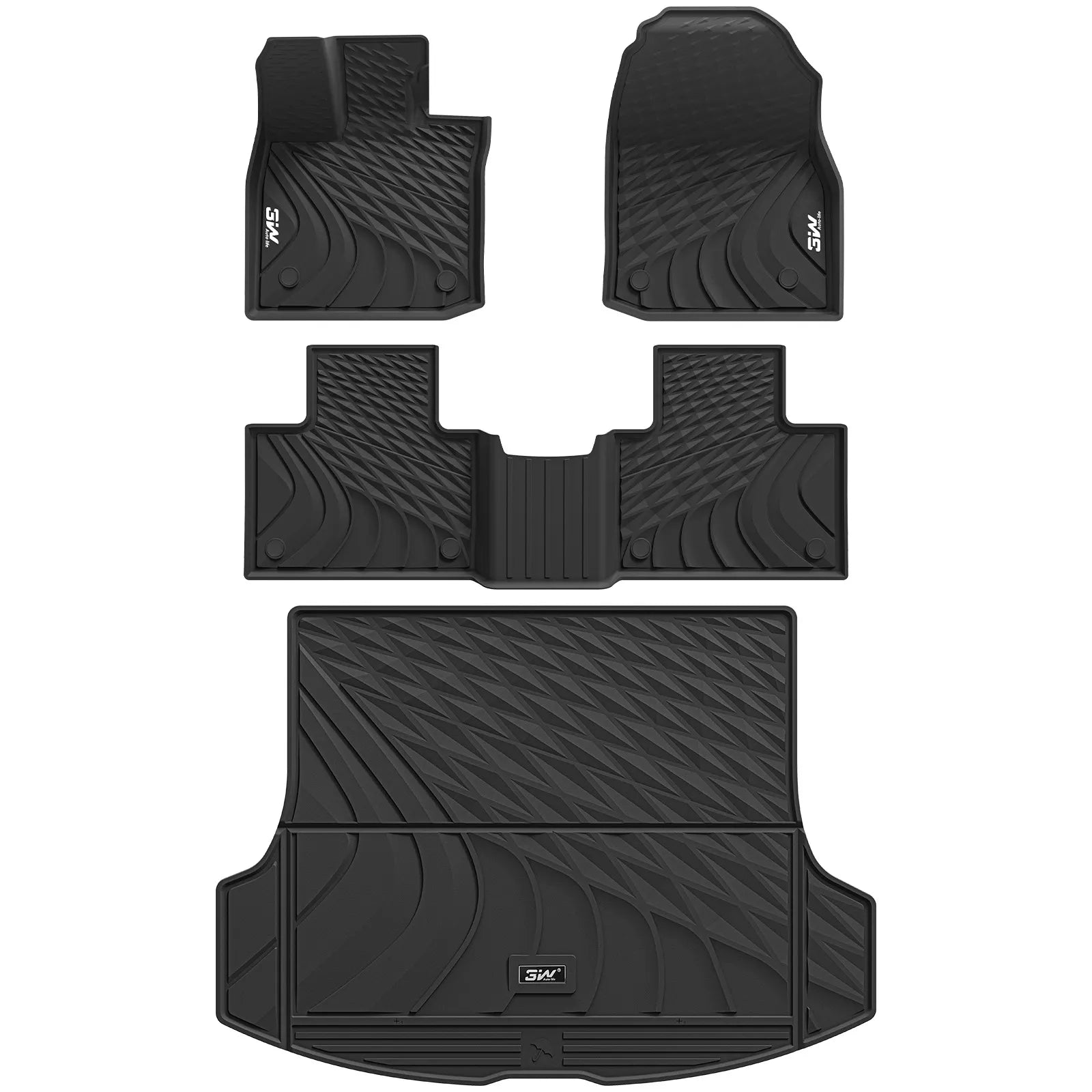3W Lexus RX 2023-2025 RX/RX350/RX350h/RX500h (Not for RX450h+ PHEV) Custom Floor Mats Trunk Mats Set Thorex™ All-Weather Protection