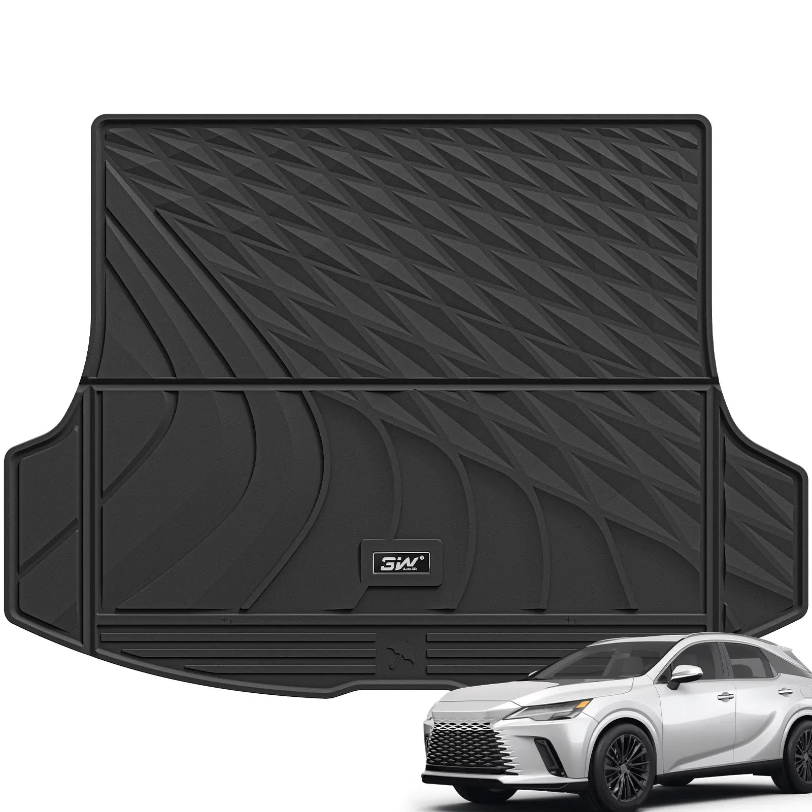 3W Lexus RX 2023-2025 RX/RX350/RX350h/RX500h (Not for RX450h+ PHEV) Custom Floor Mats Trunk Mats Set Thorex™ All-Weather Protection