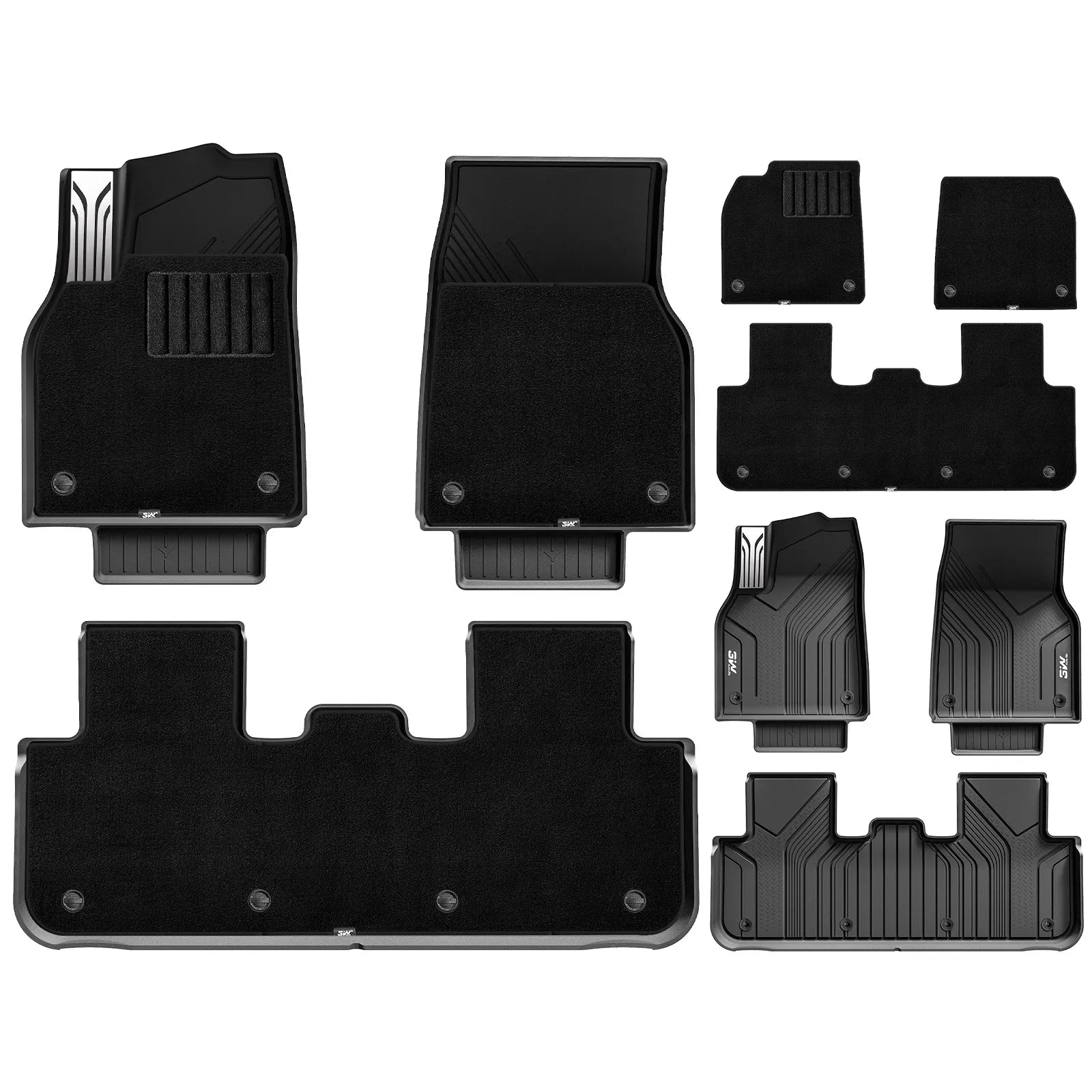 3W Floor Mats / Trunk Mat for Tesla Model Y Juniper 2025-2026 Thorex™ All Weather Protection - 3Wliners