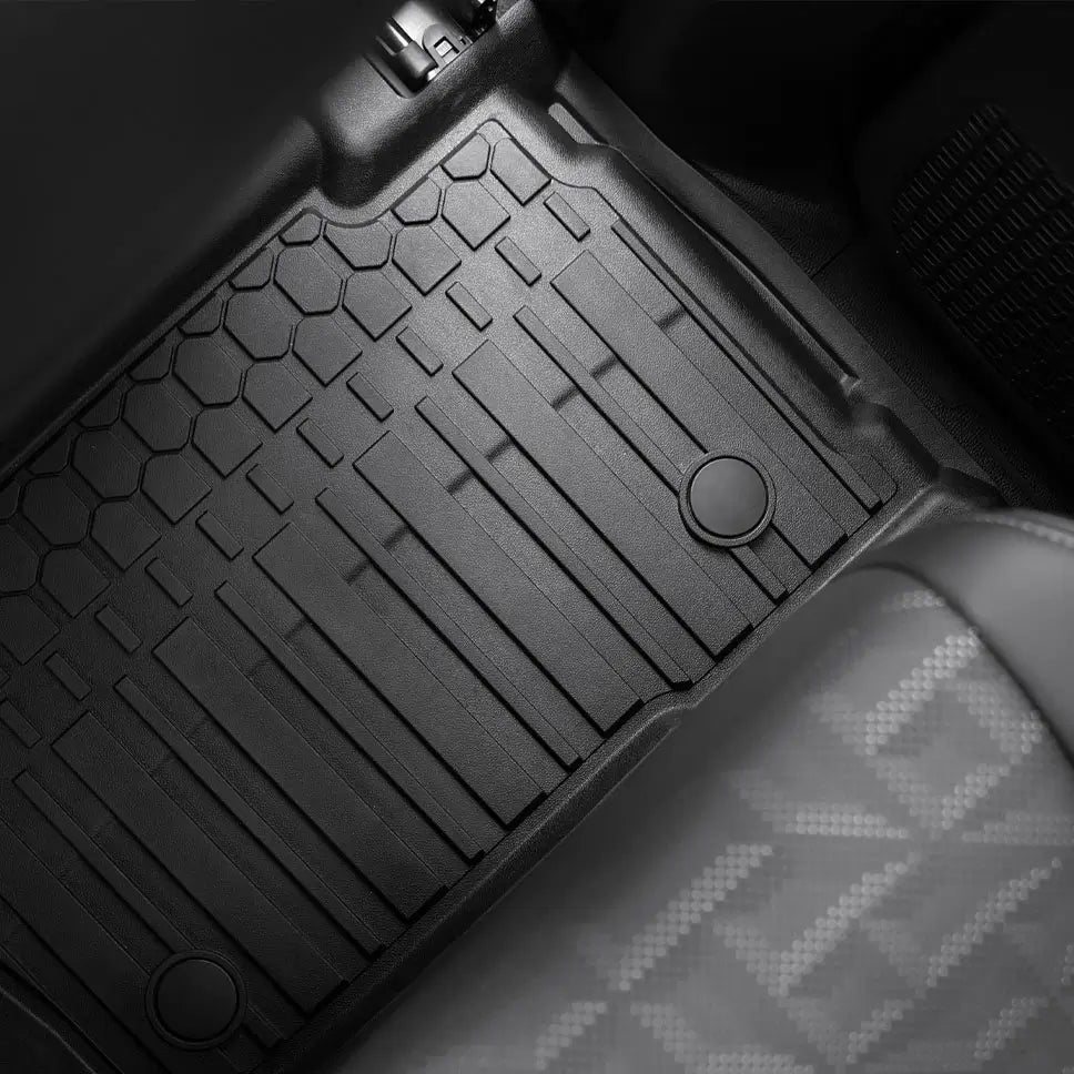 3W Custom Floor Mats Fit Toyota Tacoma Hybrid 2024-2025 (Double Cab) TPE All Weather Custom Fit  3Wliners