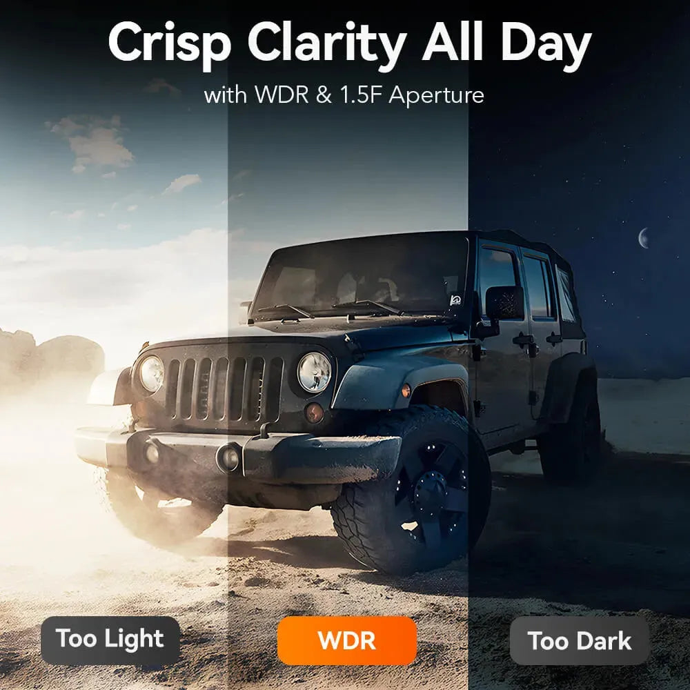 WOLFBOX G900 4K+2.5K Touch Screen Parking Monitoring Dash Cam Smart Mirror camera WOLFBOX   