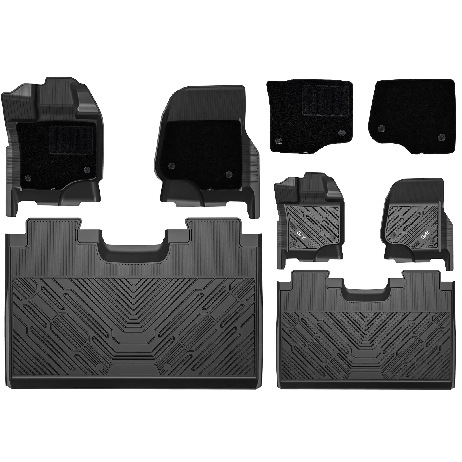 3W Custom Floor Mats Ford F150 (2015-2026) & F250 F350 F450 F550 (2017-2026)