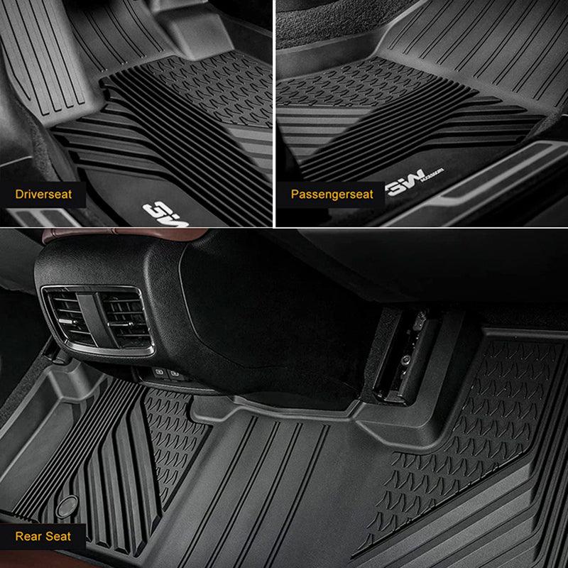 3W Acura RDX 2019-2024 Custom Floor Mats TPE Material & All-Weather Protection Vehicles & Parts 3Wliners   