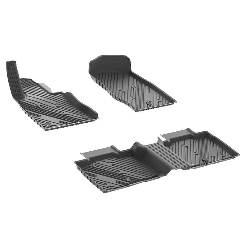 3W Ford Explorer 2020-2024 Floor Mats 7-Seat (Includes Hybrid) TPE Material & All-Weather Protection Vehicles & Parts 3Wliners   