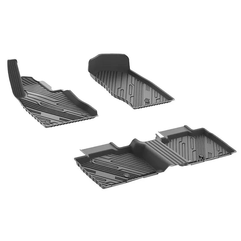 3W Ford Explorer 2020-2024 Floor Mats 7-Seat (Includes Hybrid) TPE Material & All-Weather Protection Vehicles & Parts 3Wliners   