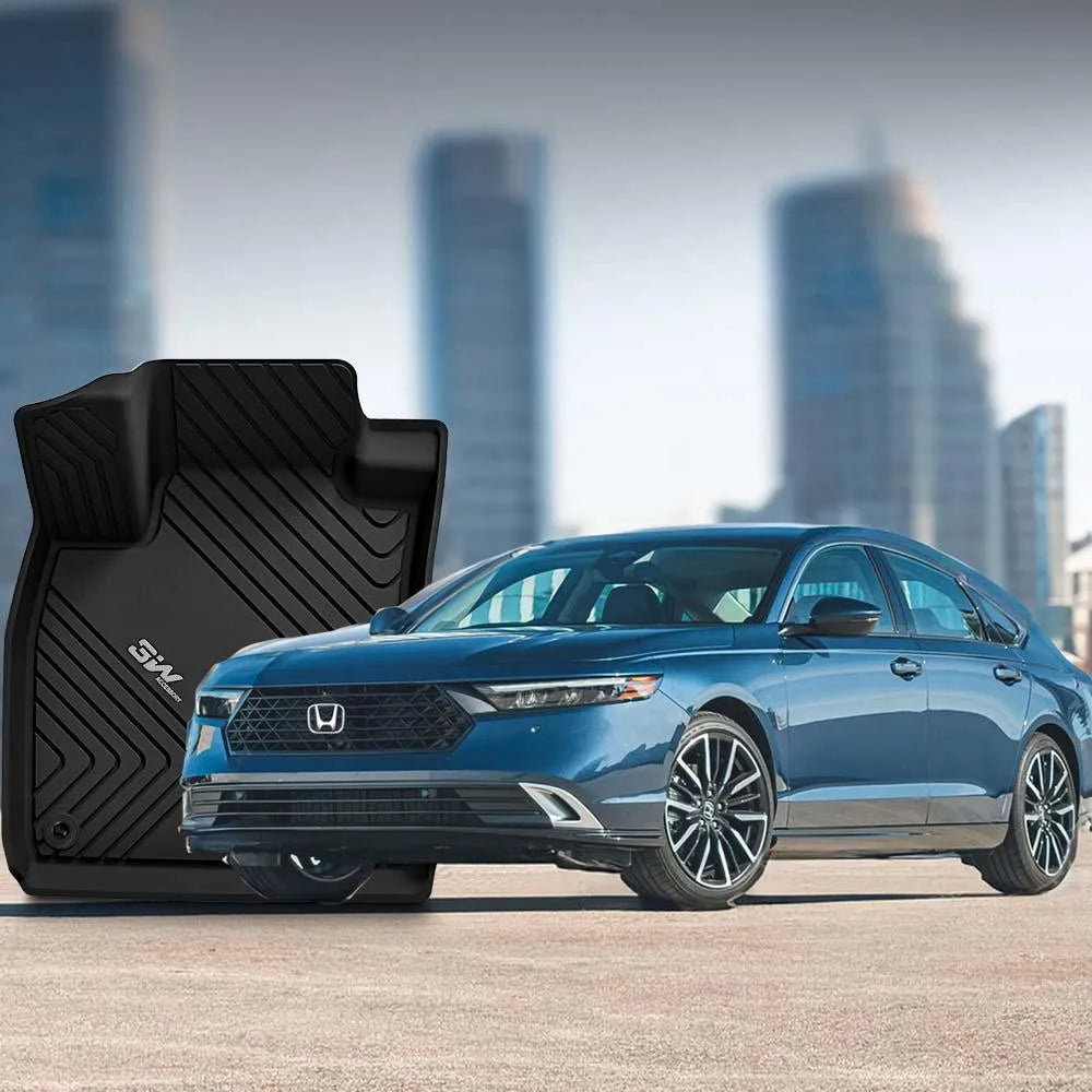 3W Honda Accord 2023-2024 Hatchback Coupe Sedan (Include Hybrid Model) Custom Floor Mats TPE Material & All-Weather Protection Vehicles & Parts 3Wliners   