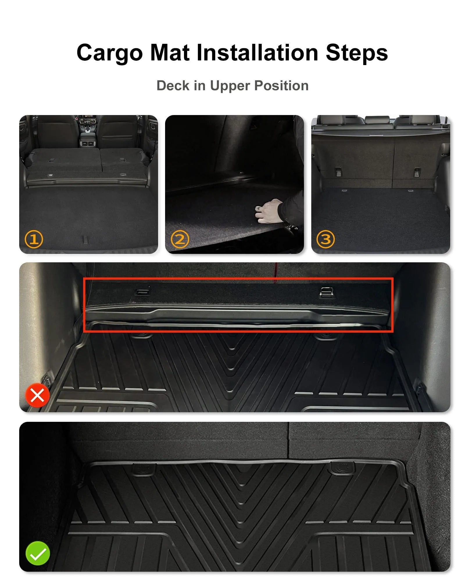 3W Honda CR-V 2023-2025 Custom Floor Mats(Include Hybrid) / Trunk Mat(Non Hybrid) CRV TPE Material & All-Weather Protection Vehicles & Parts 3Wliners   