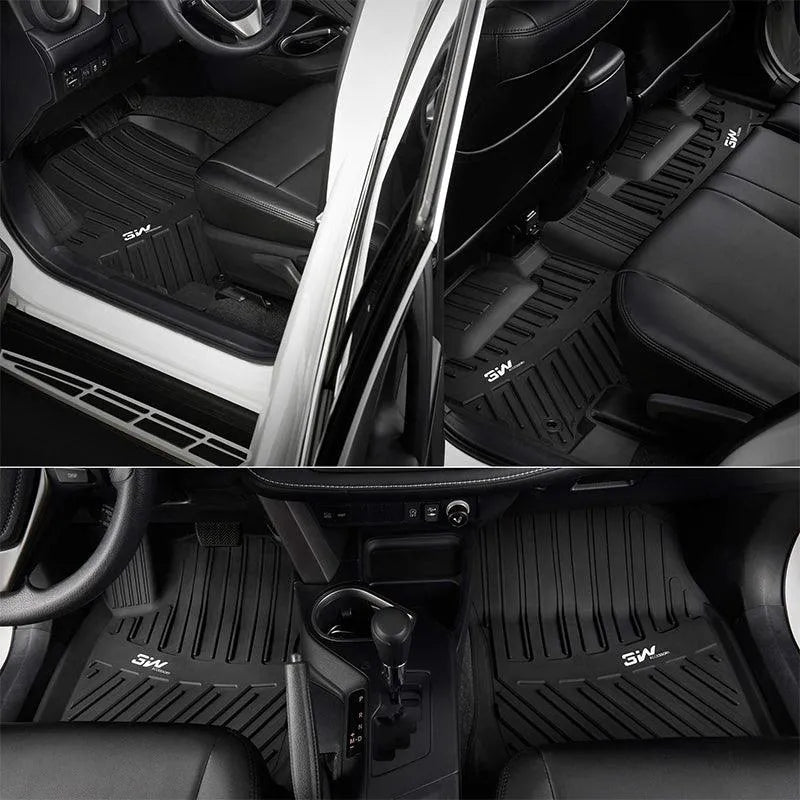 Oedro 3D All-Weather TPE Floor Mats & Trunk Liner For Honda CR-V 2023-2025 (Black, 4-Piece Set)