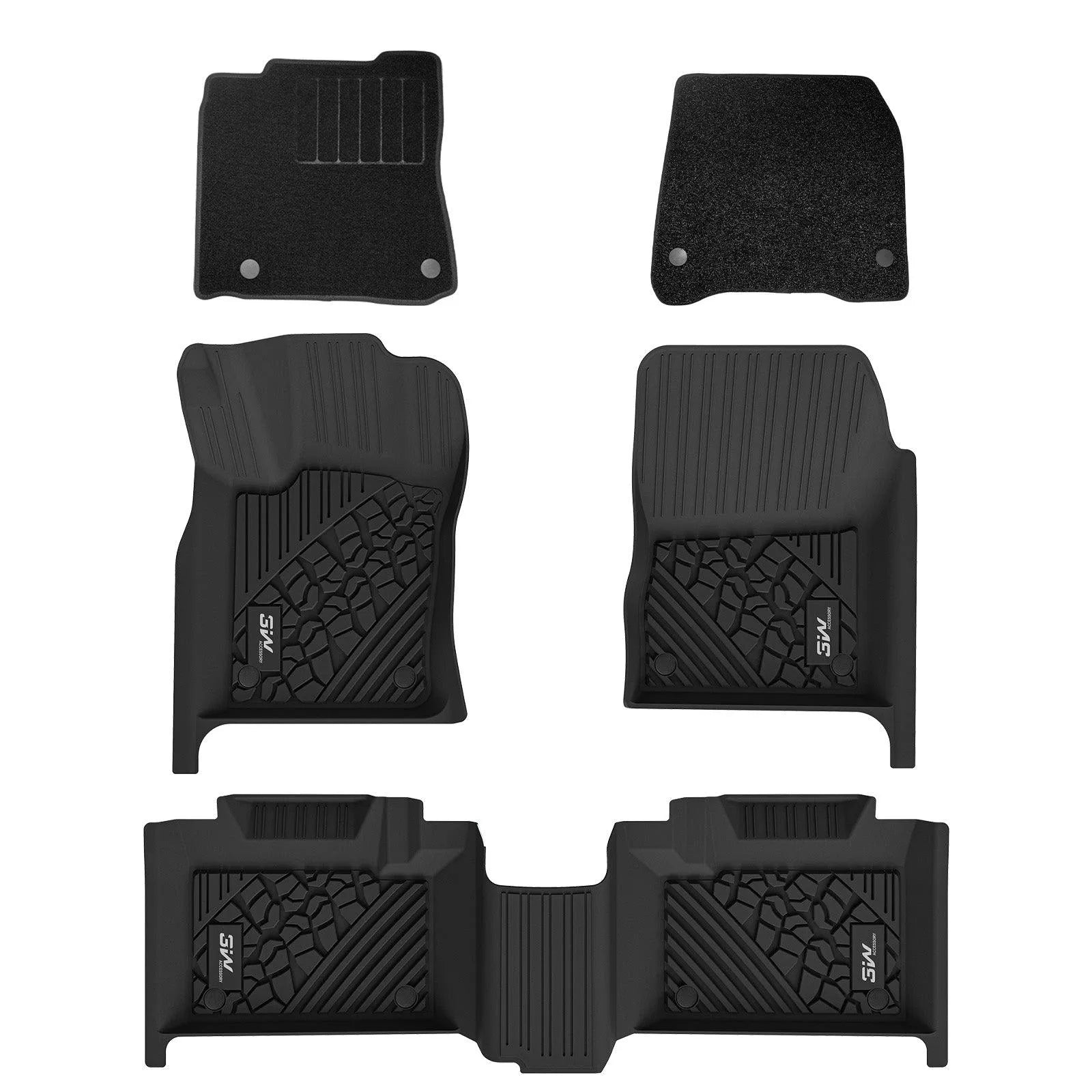 3W Jeep Grand Cherokee 2013-2015 (Non L or WK) Custom Floor Mat Trunk Mat TPE Material & All-Weather Protection Vehicles & Parts 3Wliners   