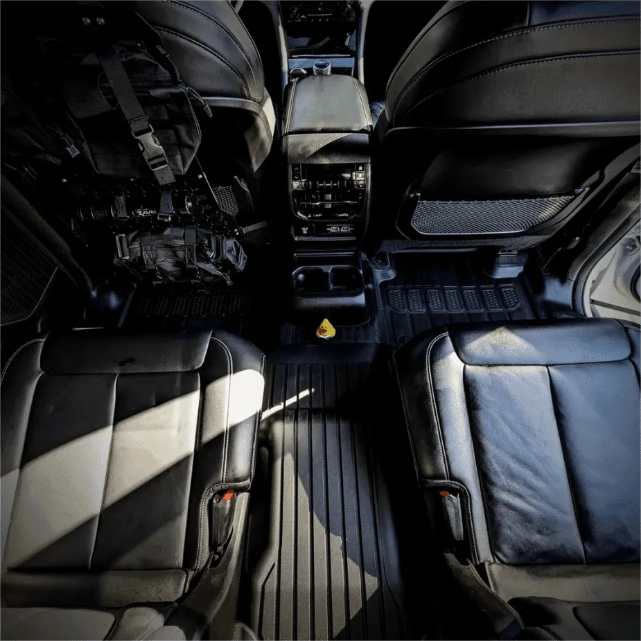 3W Jeep Grand Cherokee L 6 Seat 2021-2024 Custom Floor Mats / Trunk Mat TPE Material & All-Weather Protection Vehicles & Parts 3Wliners   