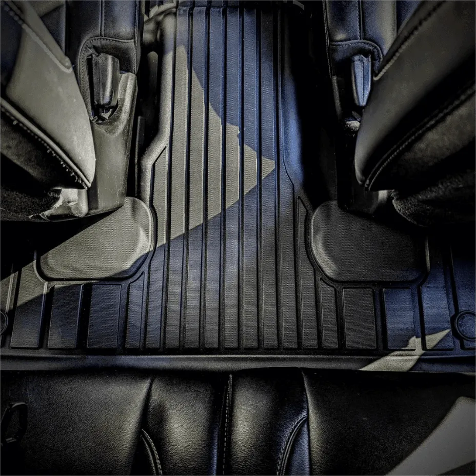 3W Jeep Grand Cherokee L 6 Seat 2021-2024 Custom Floor Mats / Trunk Mat TPE Material & All-Weather Protection Vehicles & Parts 3Wliners   