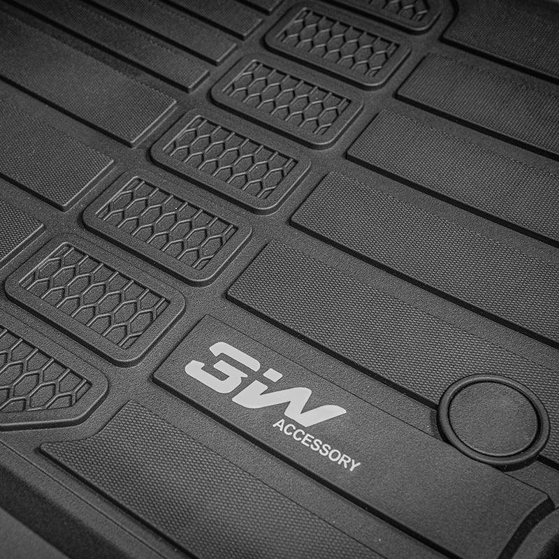 3W Jeep Grand Cherokee L 6 Seat 2021-2024 Custom Floor Mats / Trunk Mat TPE Material & All-Weather Protection Vehicles & Parts 3Wliners   
