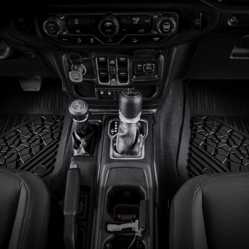 3W Jeep Wrangler JLU Custom Floor Mats or Trunk Mat 2018-2024 Unlimited 4-Door TPE Material & All-Weather Protection Vehicles & Parts 3Wliners   