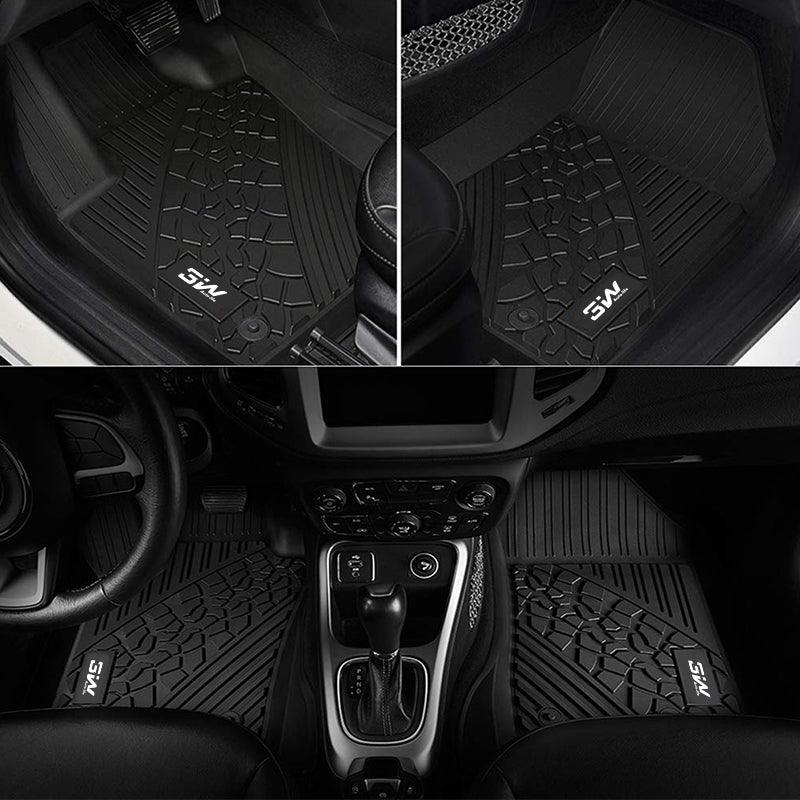 3W Jeep Wrangler JLU Custom Floor Mats or Trunk Mat 2018-2024 Unlimited 4-Door TPE Material & All-Weather Protection Vehicles & Parts 3Wliners   