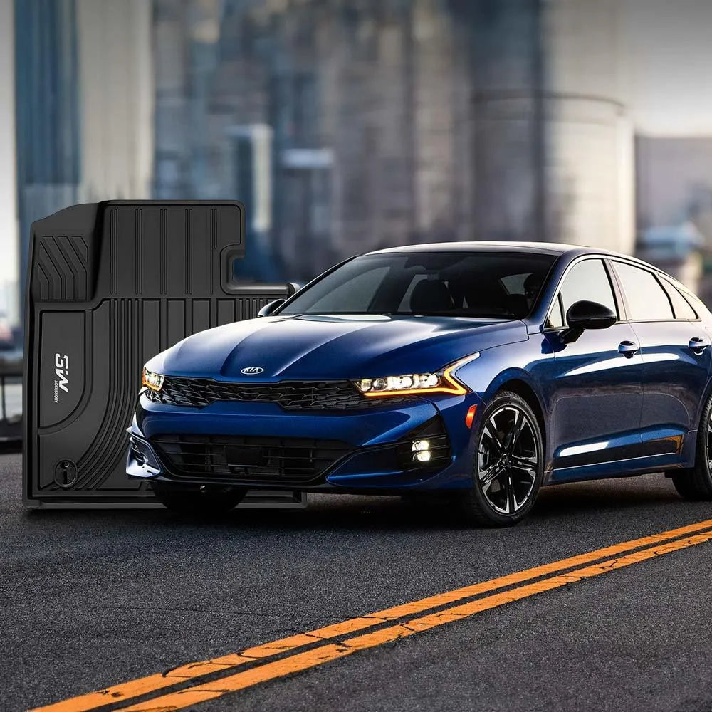 3W Kia K5 2021-2024 (Only for FWD Models) Custom Floor Mats TPE Material & All-Weather Protection  3Wliners   