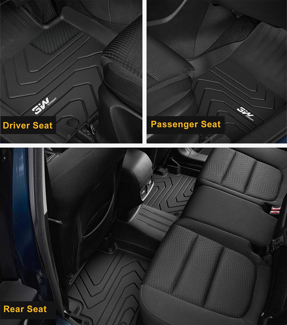 3W Mazda CX-5 2017-2024 Custom Floor Mats TPE Material & All-Weather Protection Vehicles & Parts 3Wliners   