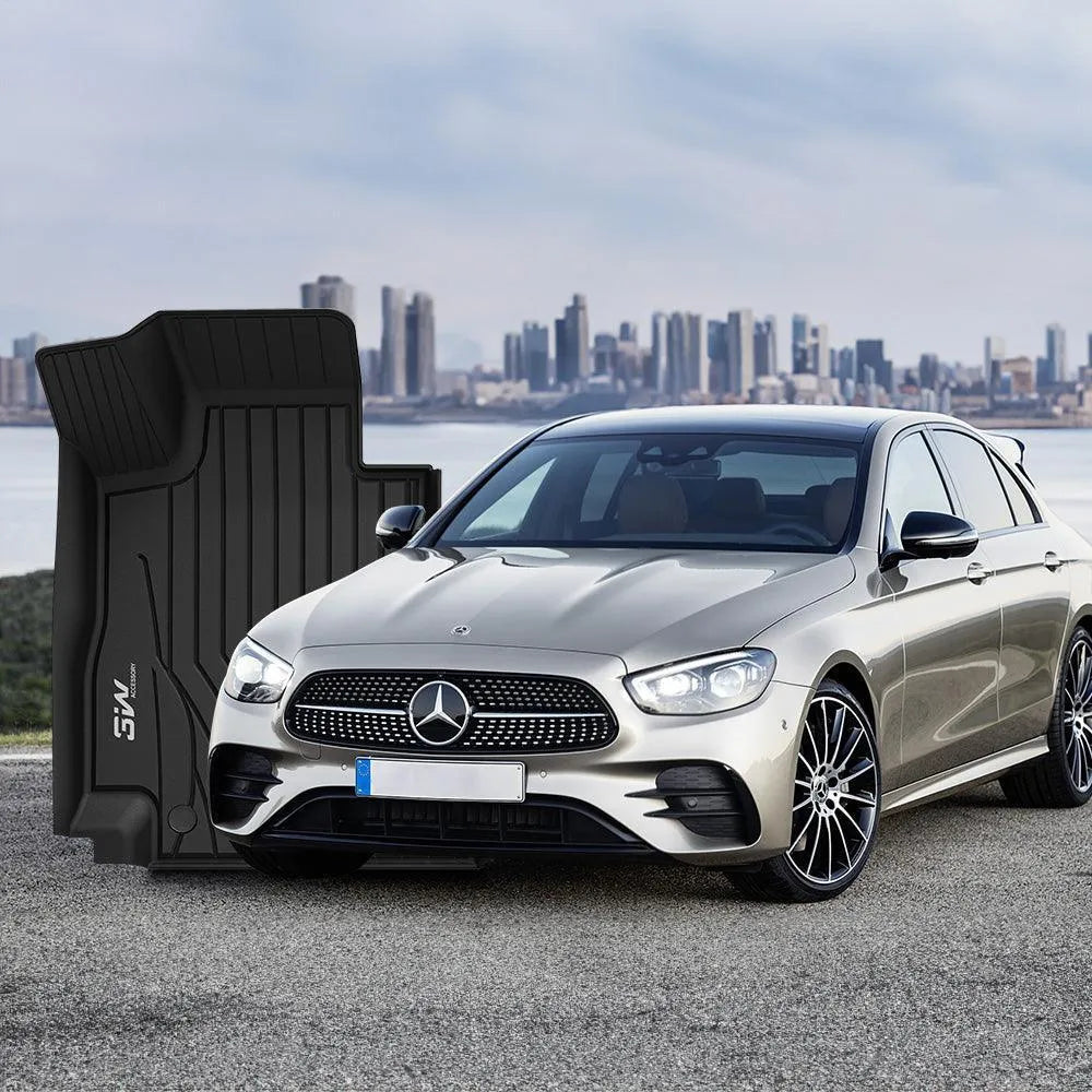 3W Mercedes-Benz E-Class 2017-2022 Custom Floor Mats TPE Material & All-Weather Protection Vehicles & Parts 3Wliners   