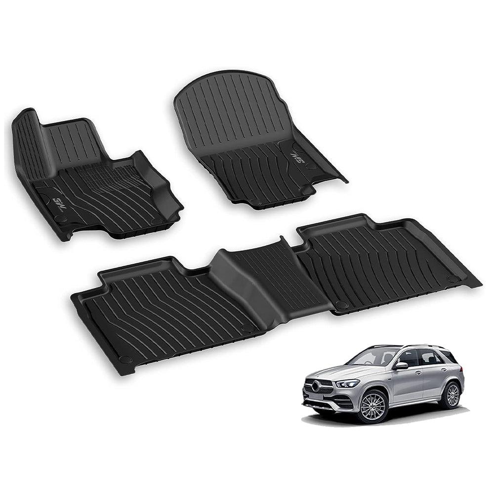 3W Mercedes-Benz GLE 2020-2025 Custom Floor Mats / Trunk Mat TPE Material & All-Weather Protection Vehicles & Parts 3Wliners 2020-2025 GLE 2020-2025 1st&2nd Row Mats