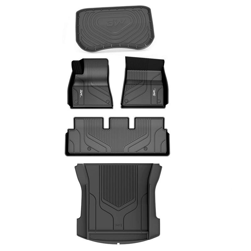 3W Tesla Model 3 2021-2023 Custom Floor Mats / Trunk Mats TPE Material & All-Weather Protection Vehicles & Parts 3Wliners   