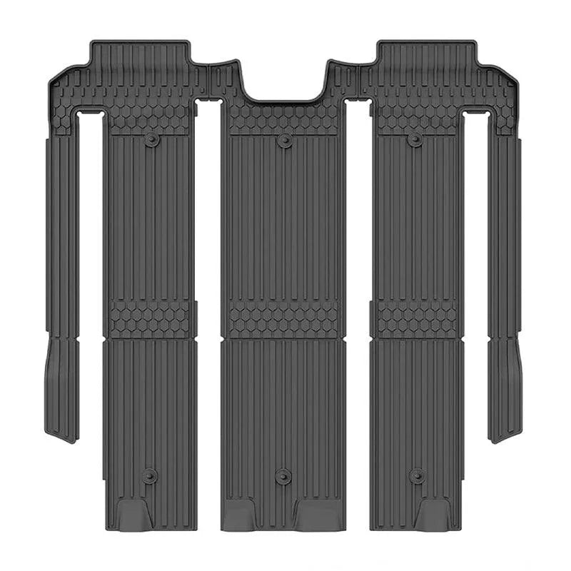 3W Toyota Sienna 7 Seat 2021-2024 Custom Floor Mats / Trunk Mat TPE Material & All-Weather Protection Vehicles & Parts 3Wliners 2021-2024 7 Seat without Spare Tire 2nd&3rd Row Mats