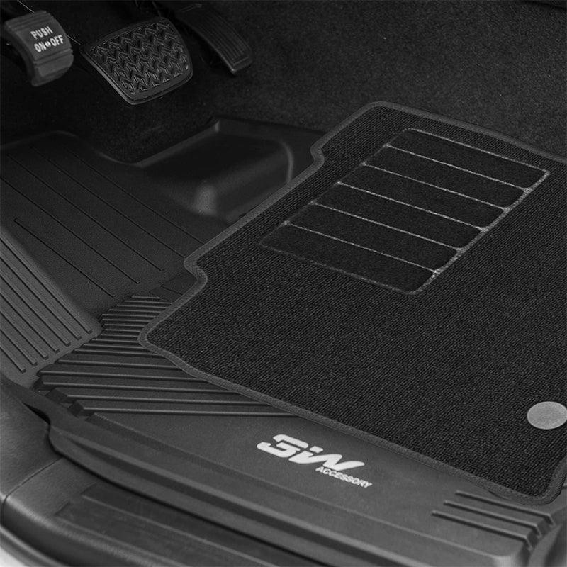 3W Toyota Tundra 2014-2021 Custom Floor Mats TPE Material & All-Weather Protection Vehicles & Parts 3Wliners   