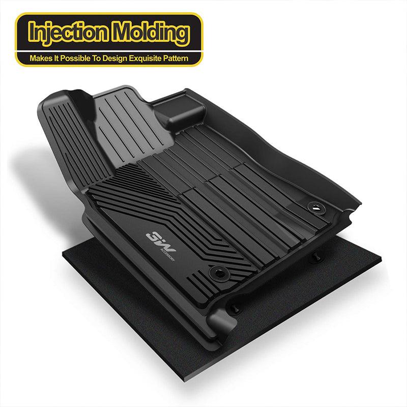 3W Toyota Tundra 2014-2021 Custom Floor Mats TPE Material & All-Weather Protection Vehicles & Parts 3Wliners   