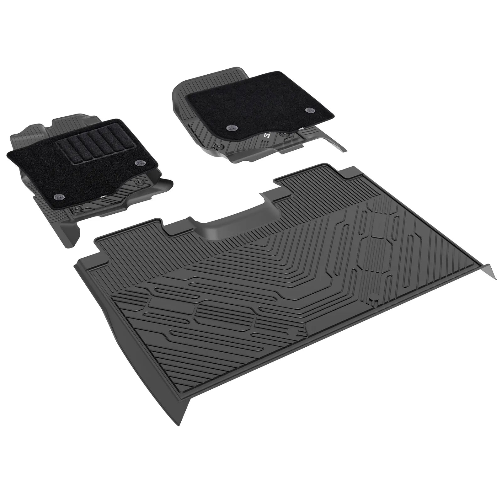 3W Custom Floor Mats Ford F150 (2015-2026) & F250 F350 F450 F550 (2017-2026)