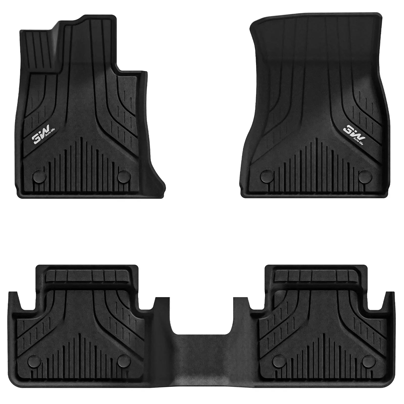 3W 2024-2025 BMW 5 Series 530i 540i Custom Floor Mats Cargo Liner TPE Material & All-Weather Protection - CA 3Wliners