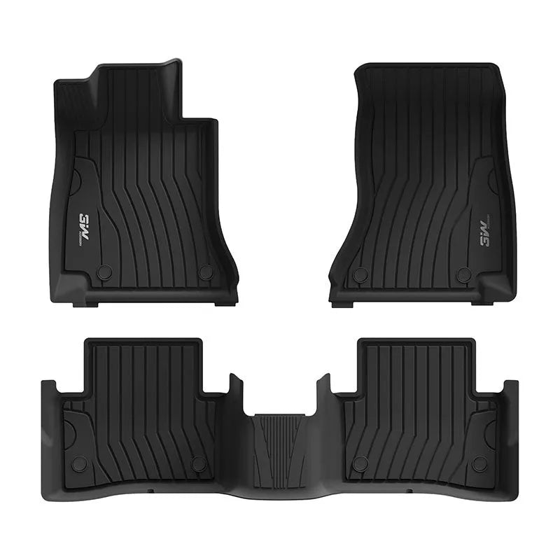 3W Mercedes-Benz C-Class 2022-2024 (for Sedan Only) Custom Floor Mats / Trunk Mat TPE Material & All-Weather Protection Vehicles & Parts 3Wliners 2022-2024 C-Class 2022-2024 1st&2nd Row Mats