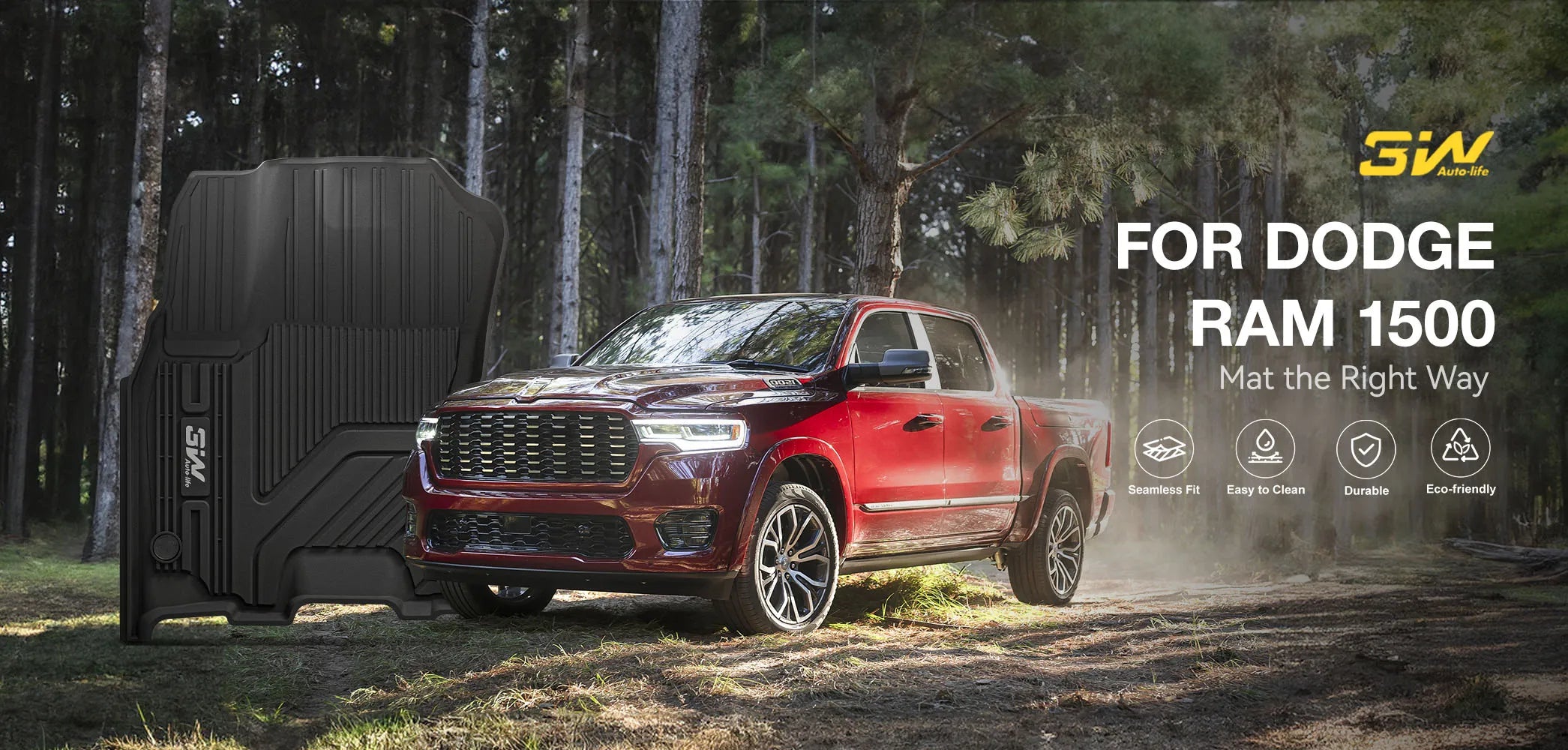 3W Subaru Forester 2025 Custom TPE Floor Mats  All-Weather Protection