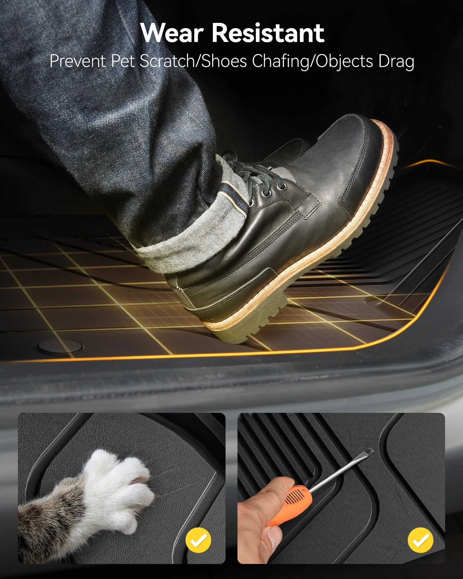 3W Honda Civic 2022-2027(Non Hatchback) Custom Floor Mats Cargo Liner TPE Material & All-Weather Protection Vehicles & Parts 3Wliners 