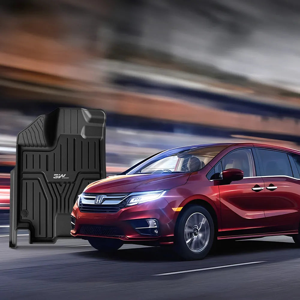3W Honda Odyssey 2018-2025 Custom Floor Mats / Trunk Mat TPE Material & All-Weather Protection Vehicles & Parts 3Wliners   