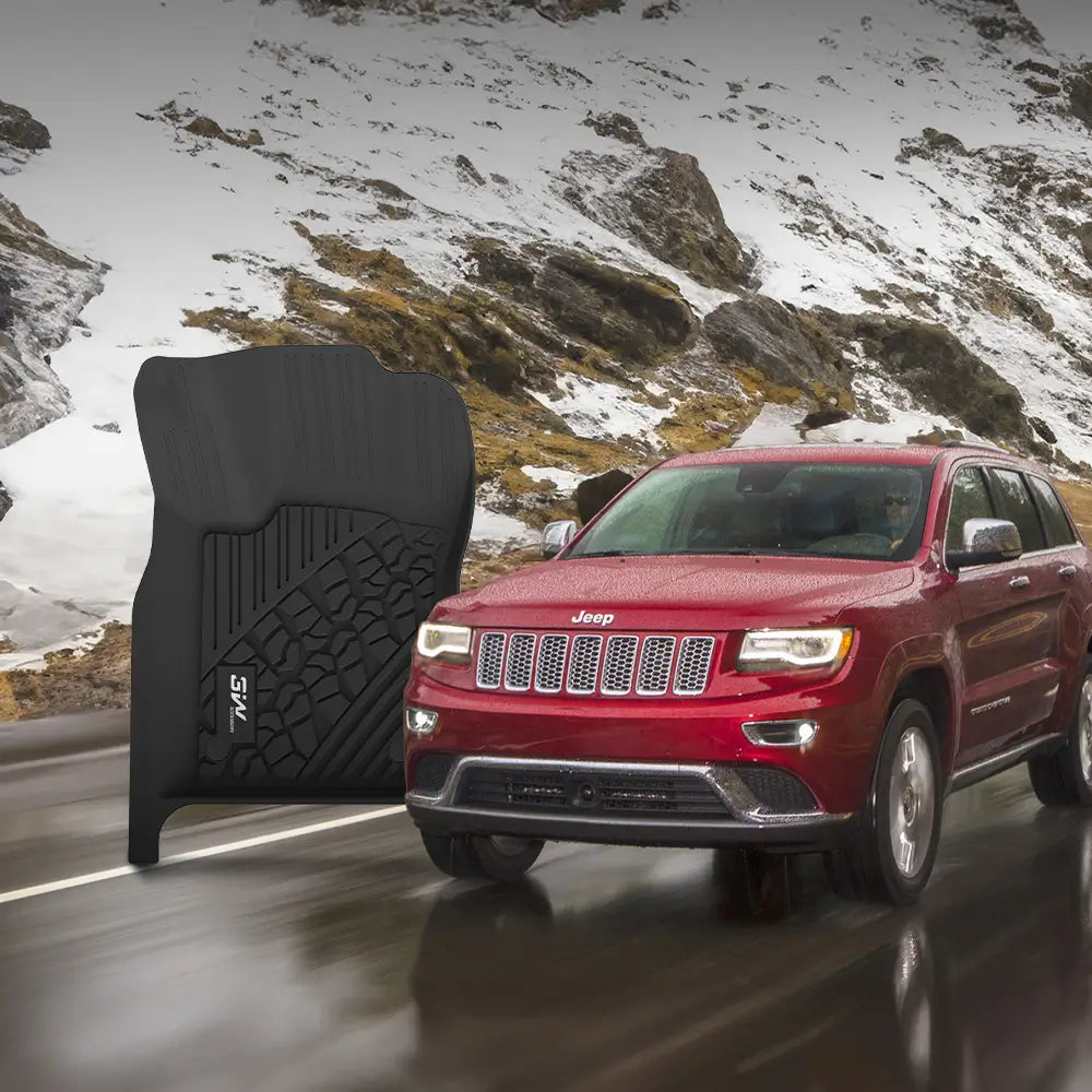 3W Jeep Grand Cherokee 2013-2015 (Non L or WK) Custom Floor Mat Trunk Mat TPE Material & All-Weather Protection Vehicles & Parts 3Wliners   