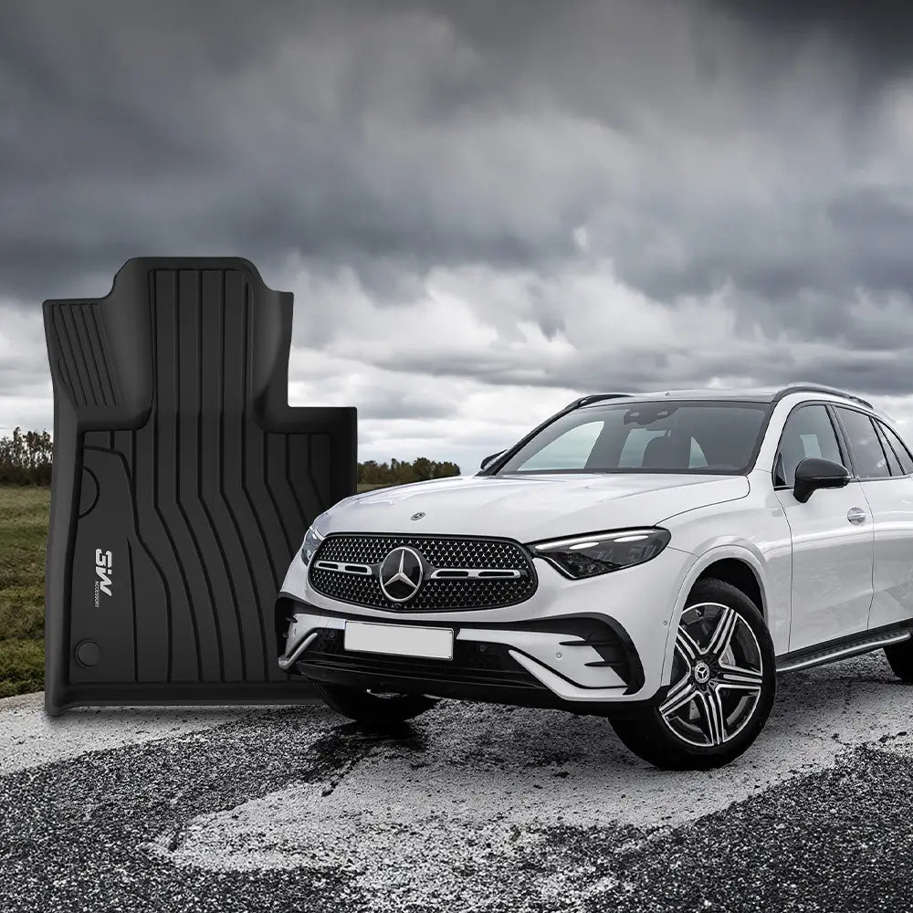 3W Mercedes-Benz GLC 2023 2024 Custom Floor Mats / Trunk Mat TPE Material & All-Weather Protection Vehicles & Parts 3Wliners   