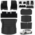 3W Tesla Model 3 2024-2026 Highland New Generation Custom Floor Mats / Trunk Mats TPE Material & All-Weather Protection