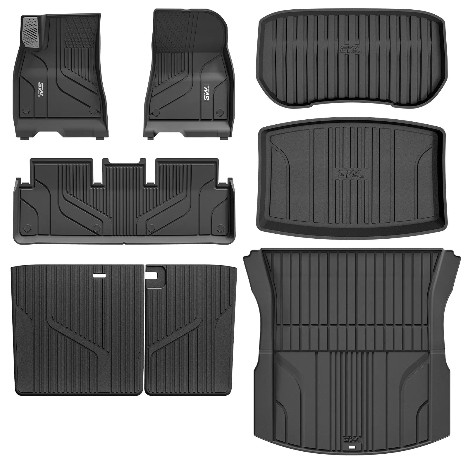 3W Tesla Model 3 2024-2026 Highland New Generation Custom Floor Mats / Trunk Mats TPE Material & All-Weather Protection - CA 3Wliners