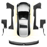 3W Tesla Model 3 Highland 2024-2026 Door Sill Protector 5PCS Trunk Sill Guards Full Protection