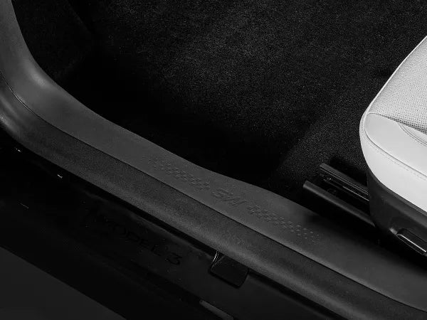 3W Tesla Model 3 Highland 2024-2026 Door Sill Guards 5PCS Trunk Protector Custom Fit Car Accessories TPE Anti-Kick Door Entry Cover