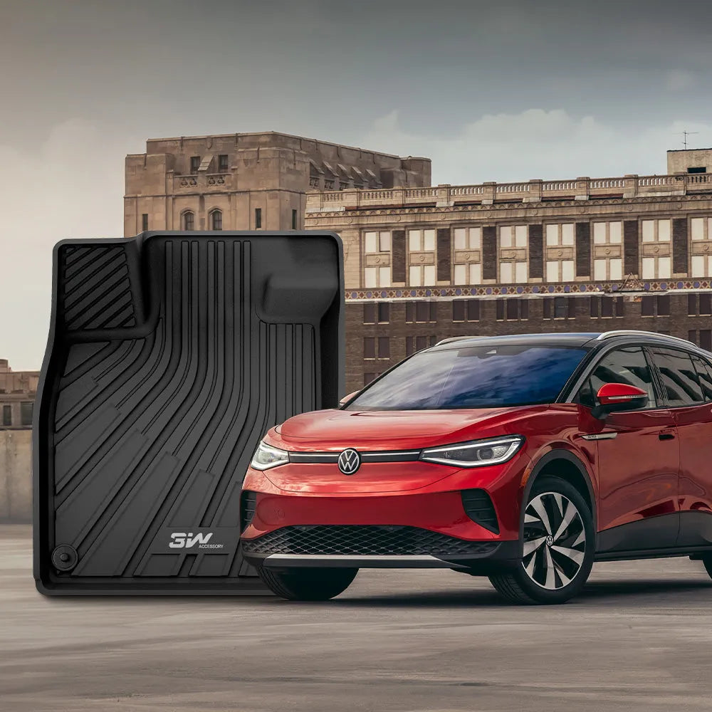 3W Volkswagen ID.4 2021-2023 Custom Floor Mats TPE Material & All-Weather Protection Vehicles & Parts 3Wliners   