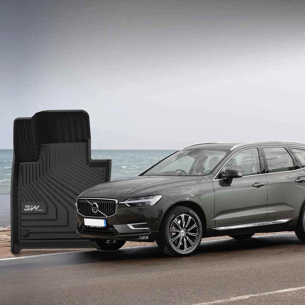 3W Volvo XC60 2018-2024 (Not for Hybrid) T5 T6 Momentum Custom Floor Mats TPE Material & All-Weather Protection Vehicles & Parts 3Wliners   