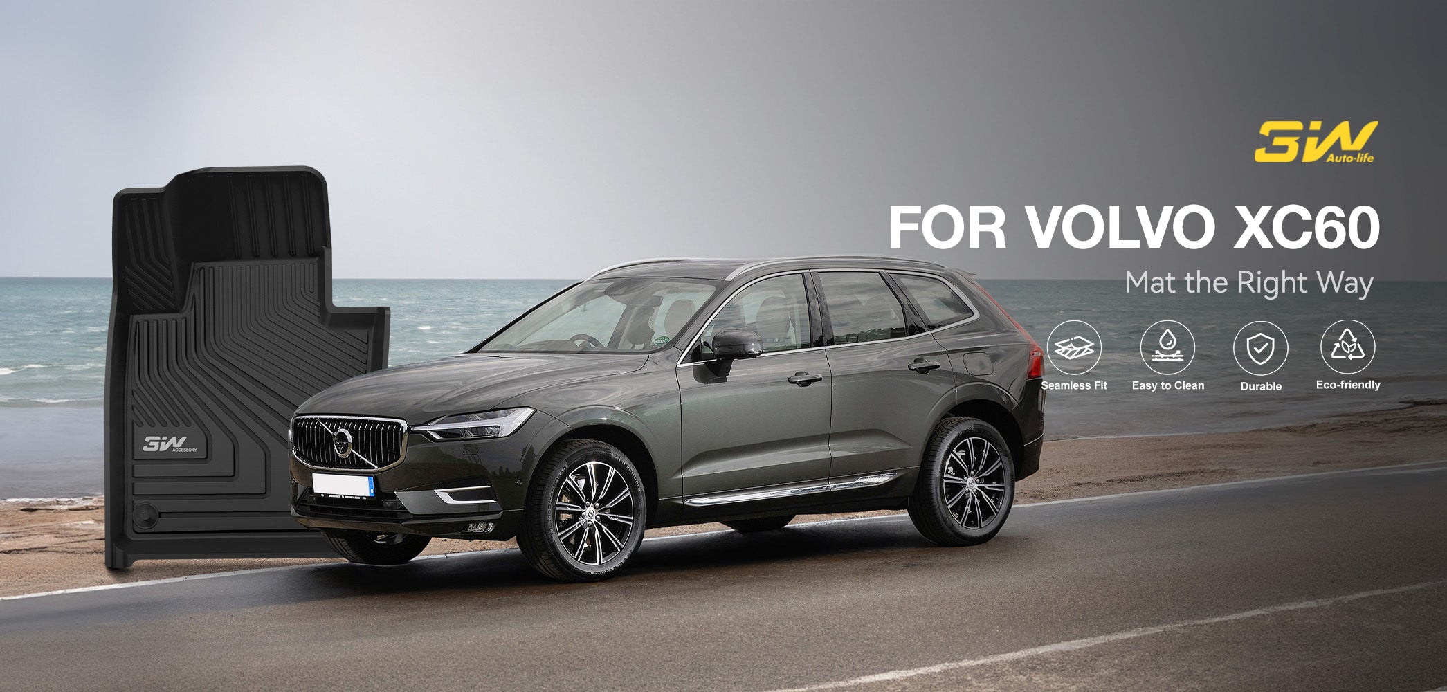 Xc60 Custom 3W Volvo XC60 2018-2026 (Not for Hybrid) T5 T6 Momentum Custom Floor M